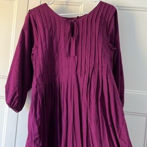 Handmade Pleated Long Dress